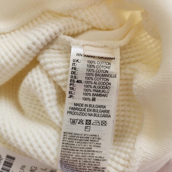 Men's Diesel Cream-colored Thermal Shirt - Size: Large - Picture 7 of 8